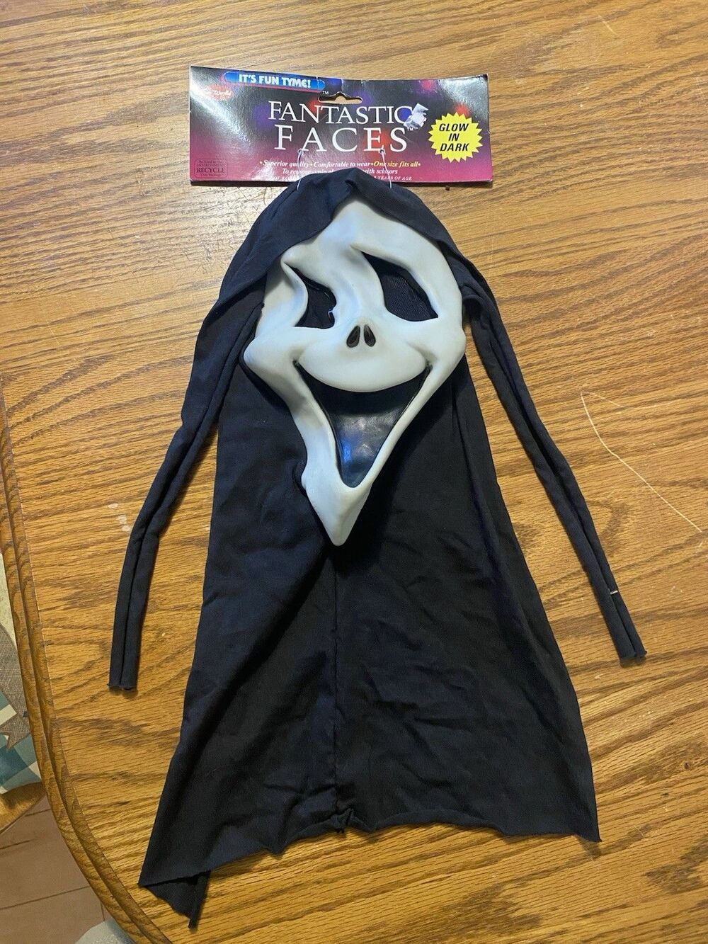 Fun World 1990’s Fantastic Faces Original before Screams Ghostface mask w/ tag R